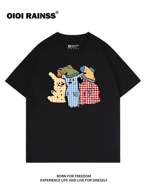 Good price 공연을 위해 구부러진 햄라인 블루즈와 줄무늬 티셔츠 온라인으로